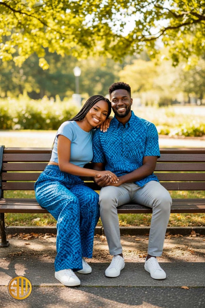 Tendance couple : pourquoi les tenues assorties en wax séduisent de plus en plus - SublimeWax