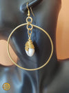Boucles d’Oreilles Nia – Coquillage & Creoles Dorées