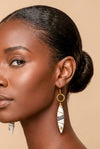Boucles Massaï - Blanc & Spirale