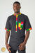 Chemise Africaine Homme – Élégance Noire & Touches Colorées