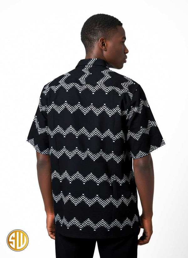 Chemise Homme Motif Africain – Tissu Léger Idéal Été