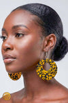 Boucles d’oreilles africaines en wax – Fait main au Kenya (plusieurs motifs)