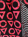 Jupe wax africaine Djénéba motifs géométriques taille élastique zoom