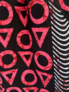 Jupe wax africaine Djénéba motifs géométriques taille élastique zoom