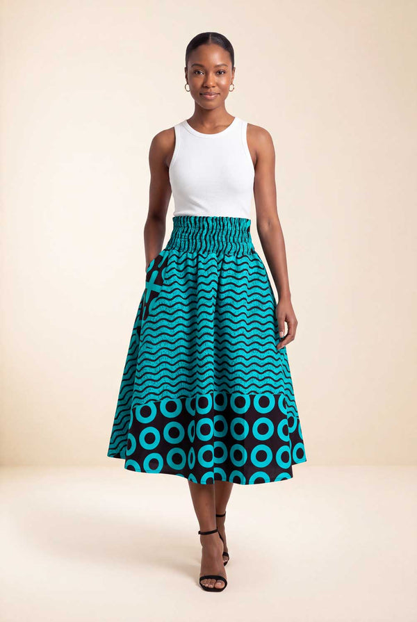 jupe africaine en wax