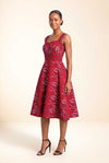 Robe Nina en wax, coupe cintrée et jupe évasée