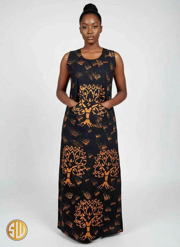 African Cotton Dress for Home Nina - SublimeWax