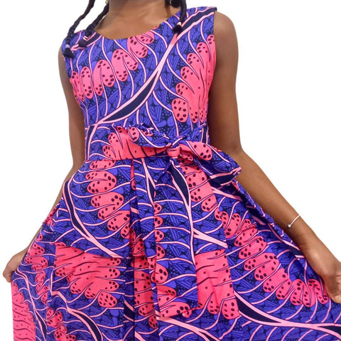 Robe Africaine en wax pour fille Lia - SublimeWax