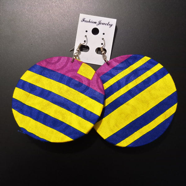 Boucles d’Oreilles Rondes en Wax Coumba - SublimeWax 2