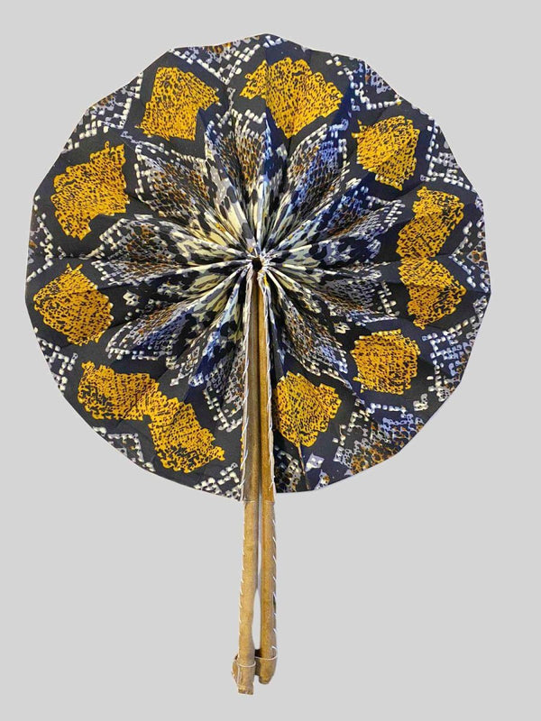 Eventail en Wax et en cuir - SublimeWax 6