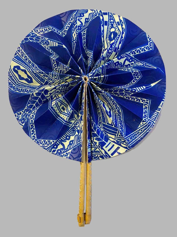 Eventail en Wax et en cuir - SublimeWax 3