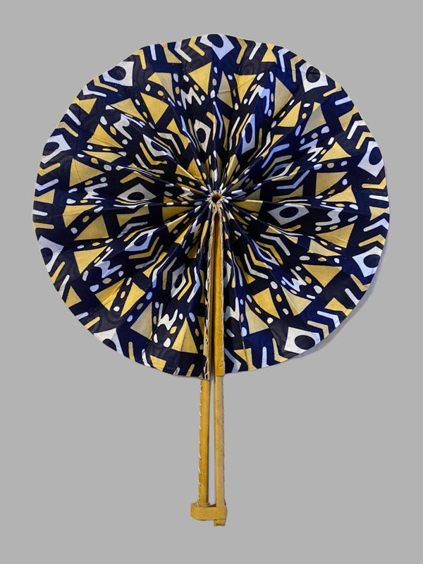 Eventail en Wax et en cuir - SublimeWax 2