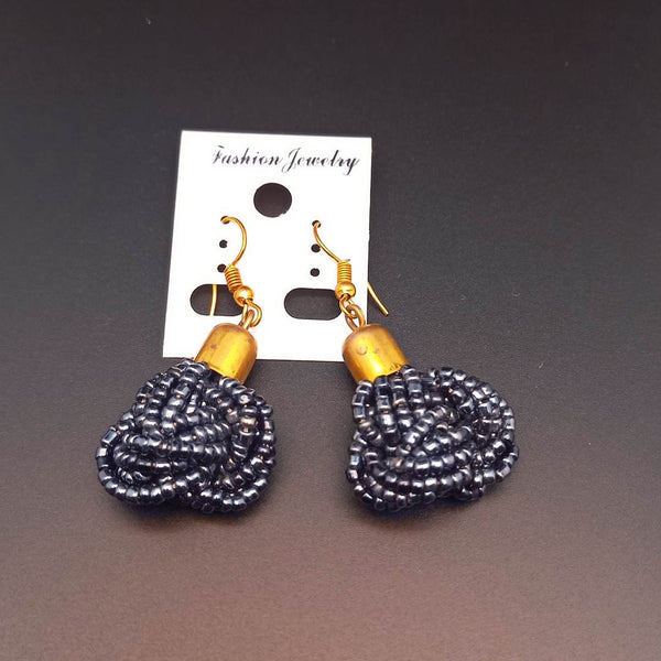 Boucles d'Oreilles en Perles du Kenya - SublimeWax 2