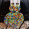 Boucles d'oreilles pendantes Massai Naba - SublimeWax 1