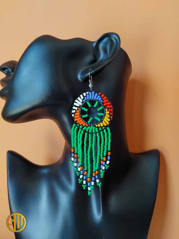 Boucles d'Oreilles en Perles Massaï - SublimeWax