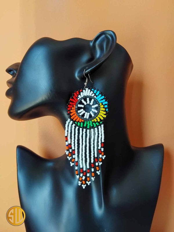 Boucles d'Oreilles en Perles Massaï - SublimeWax