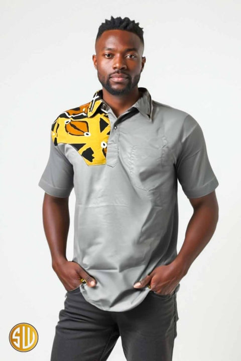 Chemise Africaine Homme – Sobriété et Touche Wax