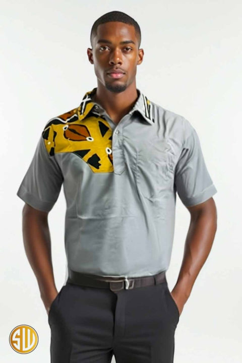 Chemise Africaine Homme – Sobriété et Touche Wax