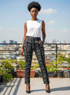 Wax pants – Black and white bogolan pattern
