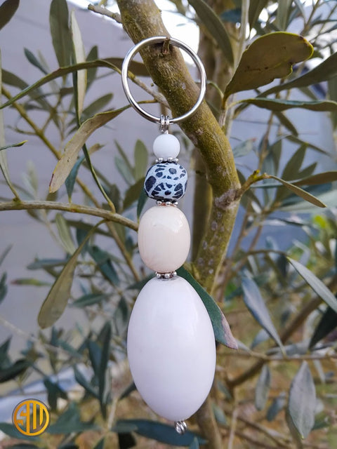 Porte - clé perlé – Perles fantaisie fait main, look pop et original