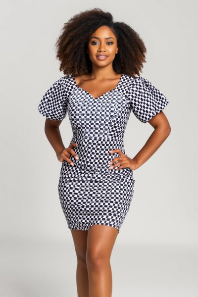 Robe Courte Wax Africaine Model Robe Courte ModÃ¨le Robe Africaine