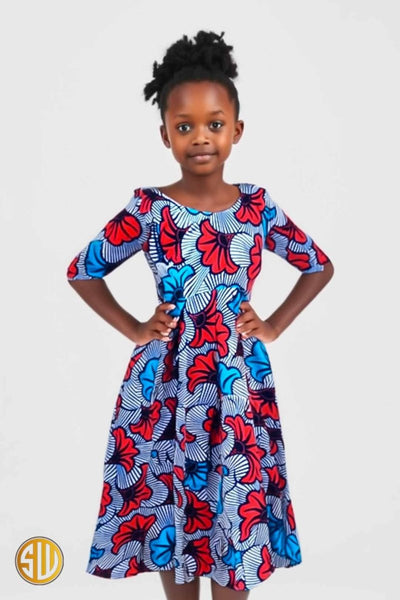 Tenue Africaine Robe Fillette Robe Petite Fille Wax Robe Africaine