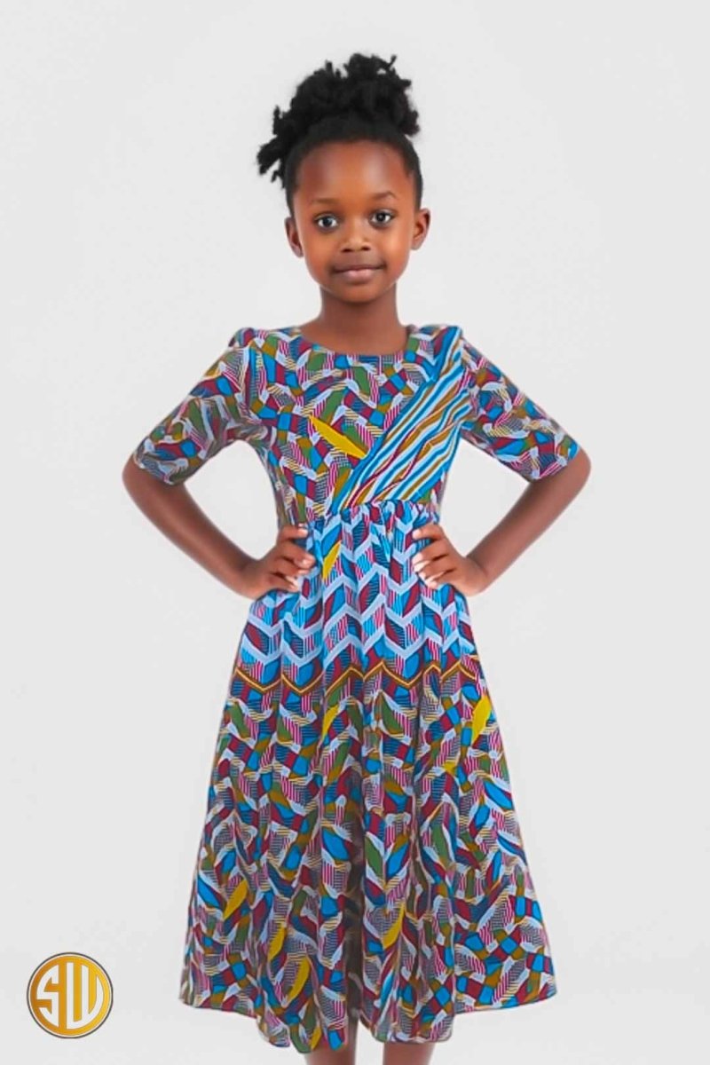 Jolie Robe Modele Robe En Pagne Pour Fillette Tenue Africaine