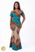 Robe longue sirène en wax – Laçage au dos