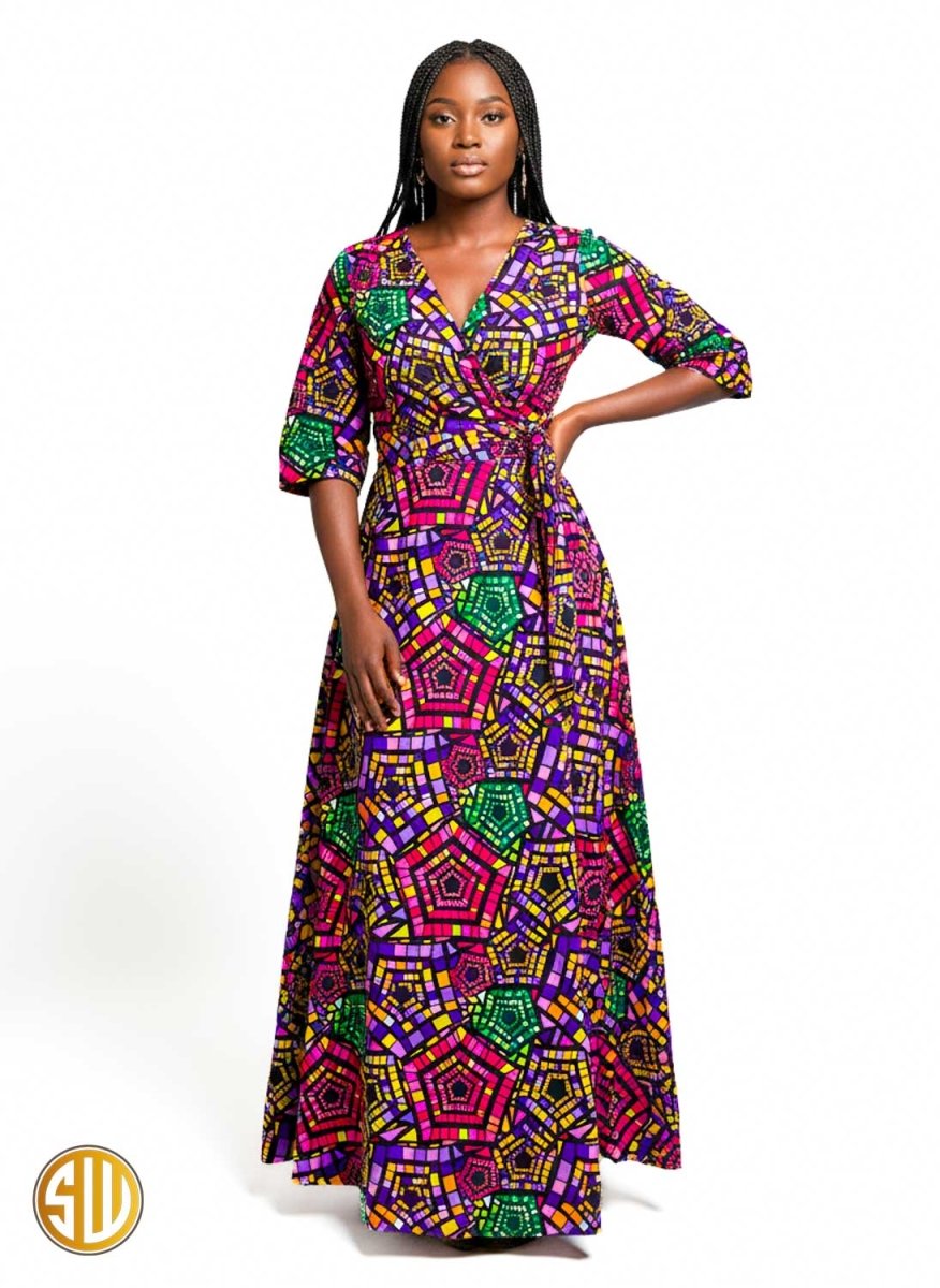 Robe Wax Dress Modeles De Robes Pagnes 2021 Robe Portefeuille