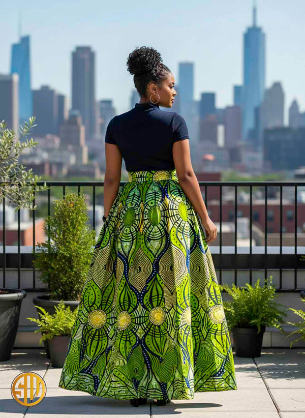 Jupe Longue en Wax Binta - SublimeWax