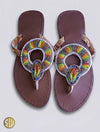 Sandales africaines perlées arc - en - ciel – Artisanat Massaï