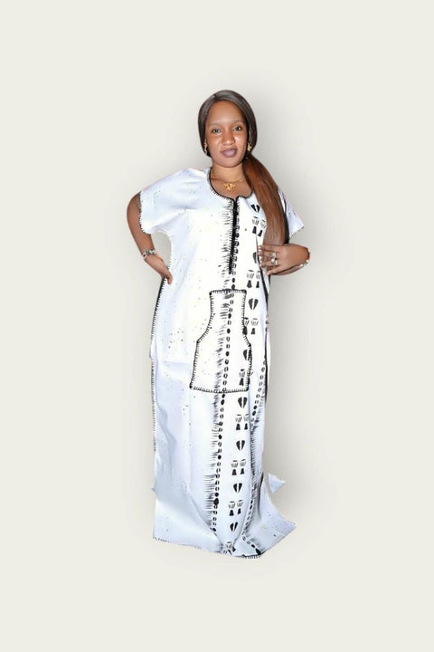 Robe africaine en coton pour la maison awa - SublimeWax