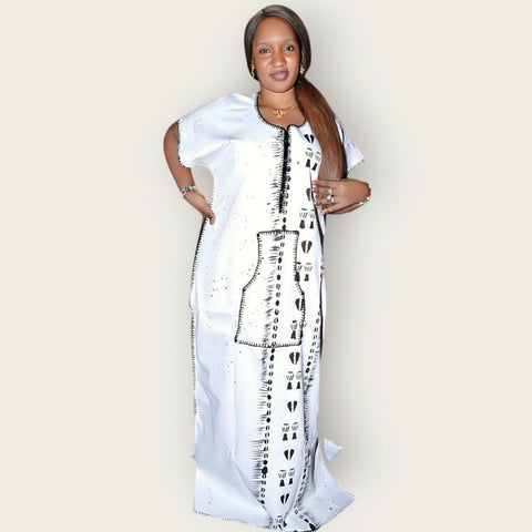 Robe africaine en coton pour la maison awa - SublimeWax