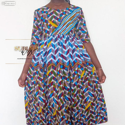 SublimeWax - African Dress In Wax For Girl Sira