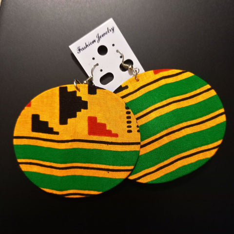 Boucles d’Oreilles Rondes en Wax Coumba - SublimeWax 3