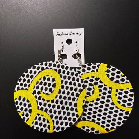 Boucles d’Oreilles Rondes en Wax Coumba - SublimeWax 4