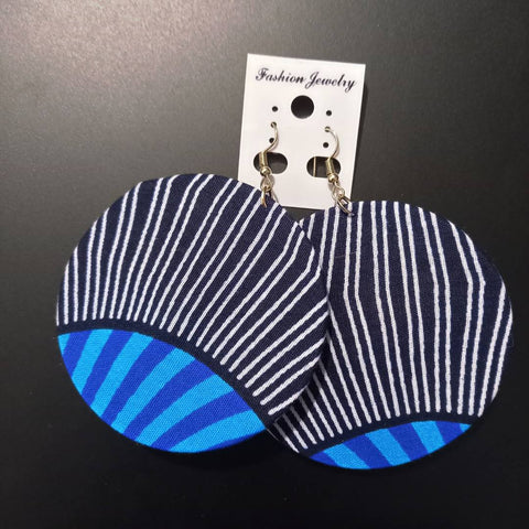 Boucles d’Oreilles Rondes en Wax Coumba - SublimeWax 1