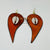 SublimeWax- African Leather Earrings with Cauris Evy