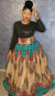 SublimeWax - African Maxi Skirt In Wax Anna