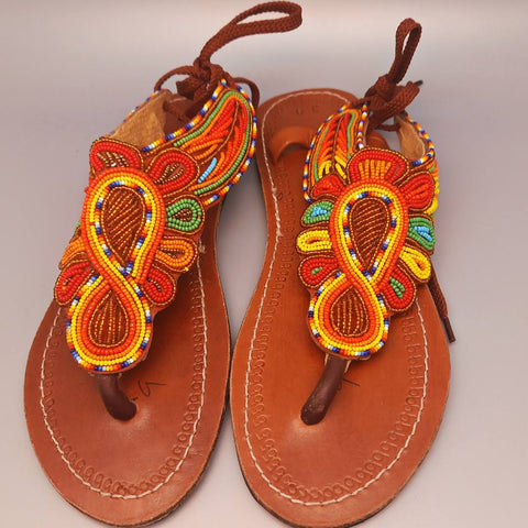 Sandales Africaines en perles Atou - SublimeWax 41