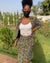 SublimeWax - African Set Jacket/Skirt In Wax Olivia