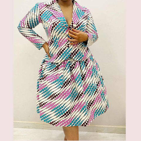 SublimeWax - African Set Jacket/Skirt Sia 44