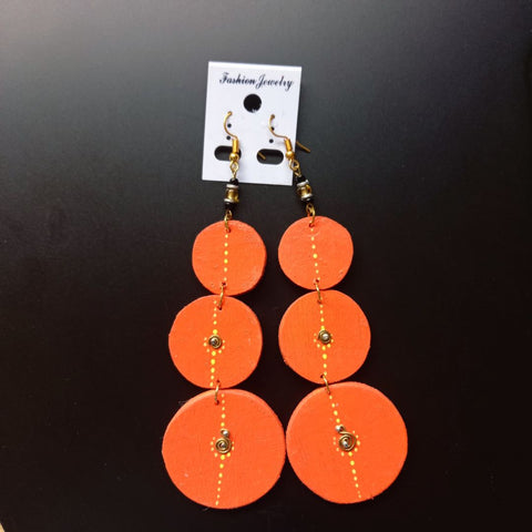 Boucles d'Oreilles en Bois Awa - SublimeWax 5