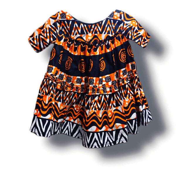 Robe Africaine En Wax Pour Fille Helena - SublimeWax