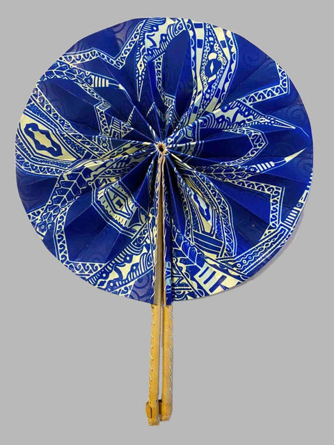 Eventail en Wax et en cuir - SublimeWax 3