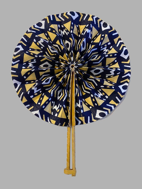 Eventail en Wax et en cuir - SublimeWax 2