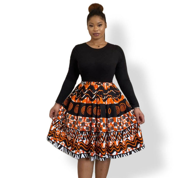 Jupe en Wax Sandra - SublimeWax FR-44 US-12