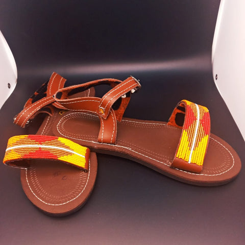 Sandales Africaines en perles Maya - SublimeWax